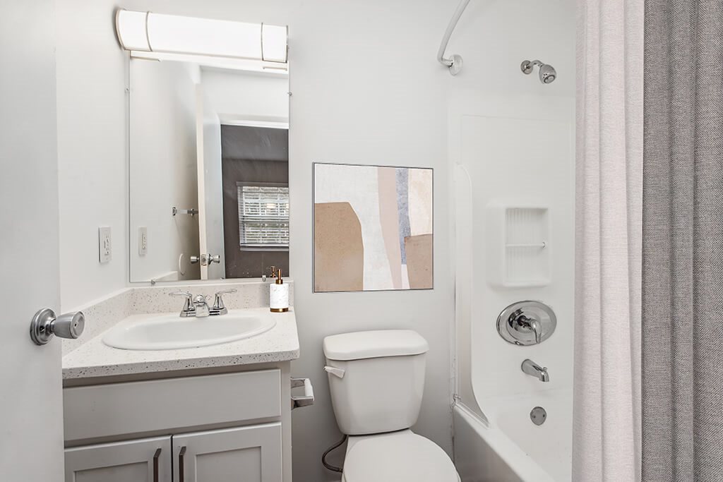 Primary bathroom at Villages at Marley Station in Glen Burnie MD